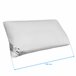 Almohada Segura Moshy de Fibra Alta 150x35 Blanco