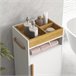 Armario de Baño Melamina de Madera, Haya kleankin Blanco