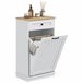 Armario de Baño MDF HOMCOM, hogar - baño Blanco