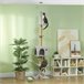 Árbol para Gatos Aglomerado de Madera PawHut Gris