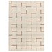 Alfombra shaggy geométrica con relieve BRENDA - ATTICGO 80x150 Cobre