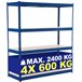 - Schwerlastregal - Metal 160 Azul