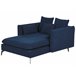 Beliani Chaise longue Poliéster CHARMES Azul Marino