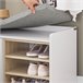 Banco Zapatero con 1 Puerta SoBuy FSR109-WN 80 Blanco