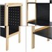 Librería Dønna de 4 niveles MDF Negro/ Crema
