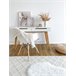 Beliani Alfombra de pelo corto ELLEK 140x200 Blanco/ Beige