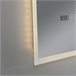 Espejo de pared con LED Lizzano para baño IP65 con antivaho lupa 60x3 Blanco
