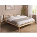 Beliani Cama con somier Madera de pino VANNES 167x209 Blanco