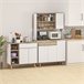Aparador de Salón Melamina de Madera, Madera de Pino HOMCOM Blanco