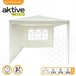 Cenador jardín c/ventana y 2 paredes 270x270 cm beige Aktive Cenador jardín c/ventana y 2 paredes 270x270 cm beige Aktive Beige