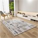 Alfombra geométrica con relieve FLORA - ATTICGO 133x190 Plateado