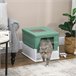 Arenero para Gatos PP PawHut, mascotas - accesorios para gatos Verde