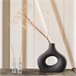 Jarrón BASILISCO marca DECORIS Negro