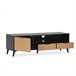 Mueble TV Denis 1 puerta y 2 cajones Negro