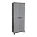Armario de Resina Exterior con Escobero y 4 Baldas Thinia Home 68 Gris