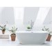 Beliani Bañera independiente NEVIS 80x170 Blanco