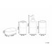 Beliani Conjunto de accesorios de baño CORO Beige