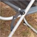 Aktive Silla plegable jardín reclinable 6 posiciones Gris