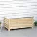 Baúl de Almacenaje Madera de Abeto, Metal Galvanizado Outsunny Marron