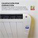 YOEVU - Emisor térmico de aluminio 1500W Control a distancia Blanco