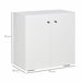 Aparador de Salón Melamina de Madera HOMCOM 70 Blanco