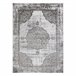Alfombra LIRA E1468 Rosetón estructural moderna glamour 120x170 Blanco/ Gris