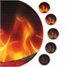 KAMINIO Eléctrica Chimenea LIZ - Chimenea Eléctrica de Pared Blanco