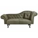 Beliani Chaise longue derecho Terciopelo LATTES Verde