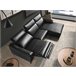 ANGEL CERDÁ Sofá chaise longue relax izquierda piel Negro