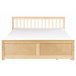 Beliani Cama con cajones Madera de pino OLENDON 169x206 Blanco