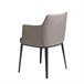 Silla comedor tela y patas acero negro Vison