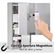 Armario de Botiquín Acero Inoxidable 430, Vidrio Templado HOMCOM Gris