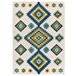 Alfombra geométrica con relieve de interior/exterior MILA - ATTICGO 80x150 Multicolor