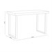 Mesa de estudio Natural 120x60 Blanco