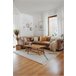 Alfombra BERBER MEKNES B5910 Franjas Bereber Marroquí 200x290 Crema
