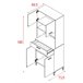 Buffet de cocina CONFO BASIC Blanco Blanco