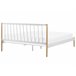 Beliani Cama con somier Metal MAURS 187x209 Blanco
