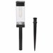 Aktive Set de 4 balizas solares LED 6 lúmenes con estaca Negro