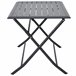 Mesa plegable de jardín HANA gris oscuro Gris