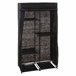 Armario Modular de Tela con Baldas y Barra Negro