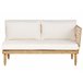 Beliani Conjunto longue CREMONA Blanco/ Beige