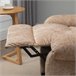 Sillón Relax Reclinable Poliéster, Espuma, Metal HOMCOM Crudo