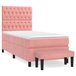 Cama box spring 100x200 Rosa