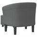 Sillón Con Diseño De Cubo Gris Oscuro