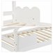 Cama cabaña infantil de madera de pino 206x96 Blanco