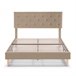 Estructura de cama tapizada Rosi 150x190 Beige