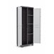 Armario resina exterior LINEAR escobero 173x68x39cm negro gris Negro/ Gris