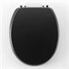 Well Home Asiento de Inodoro con tapa Negro