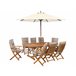 Beliani Conjunto de comedor MAUI Gris Oscuro