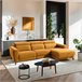 Chaise longue 4 plazas relax eléctrico DRAX derecho mostaza Mostaza